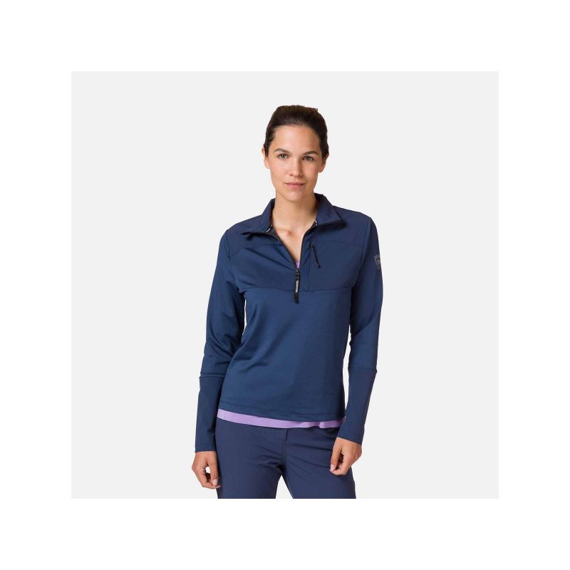 Rossignol W Skpr 1/2 Zip Sweatshirt Navy Blue Import z PMSport Your Sports Performance