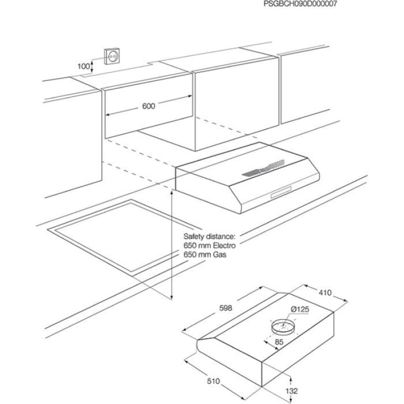 ELECTROLUX LFU216X under-cabinet hood, steel AGD - Produkty/Okapy kuchenne Your Sports Performance