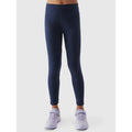 Girls' elastic cotton leggings 4F Junior 4f