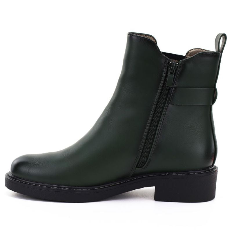 Women's ankle boots, insulated, green, M.Daszyński SA252-7