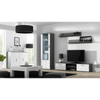 SOHO S1 display cabinet, grey/white gloss Bufety i witryny/Bufety i witryny na drewnianej podstawie Your Sports Performance