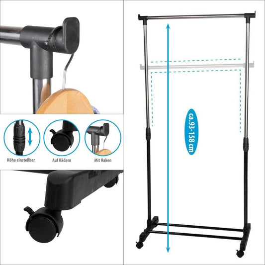 WARDROBE DRESSING ROOM HANGER 78x41x93-158CM ALPINA Dom I Ogród/Dom/Meble Your Sports Performance