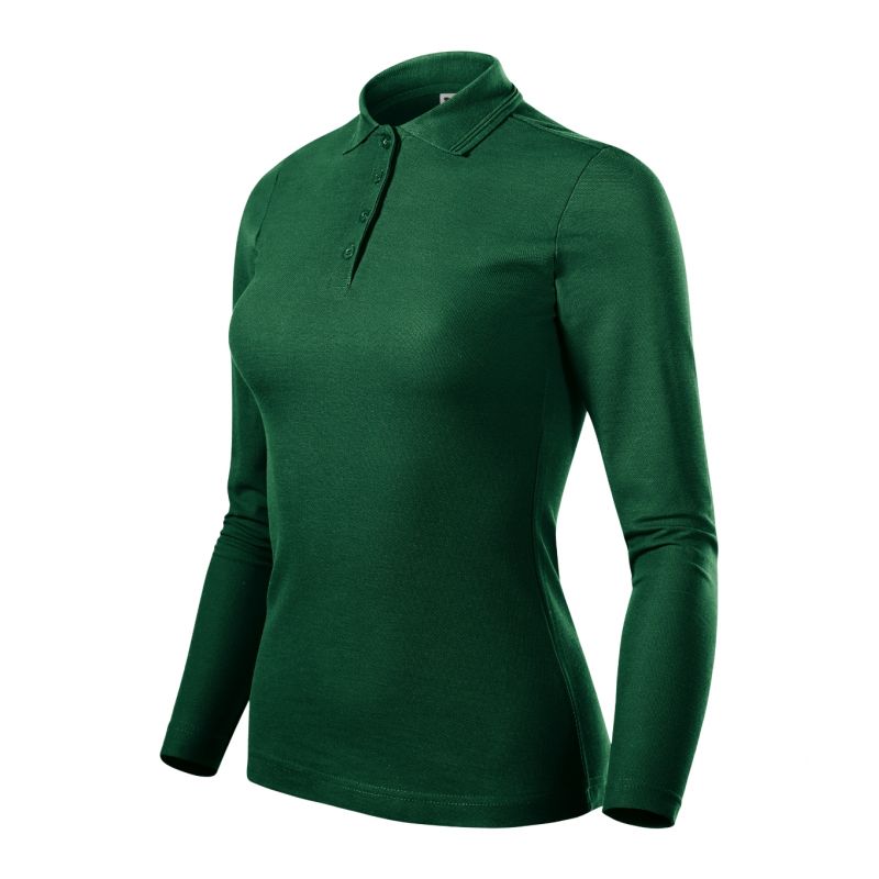 Malfini Pique Polo LS W polo shirt MLI-231D3 dark green Clothing/Lifestyle/T-shirts/Malfini Malfini