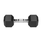 REBEL ACTIVE CAST IRON RUBBER-COATED HEX DUMBBELLS 2X8KG RBA-2325-08 To be categorized Your Sports Performance