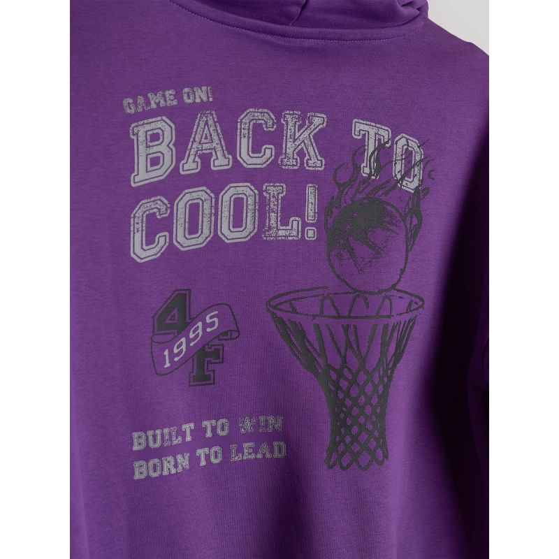 Boys’ Loose-Fit Hooded Sweatshirt 4F 4FJRAW26TSWSM3194-51S