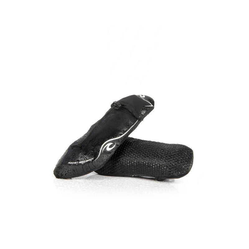 RIP CURL Pocket Reef Boot 1mm Black Neoprene Boots
