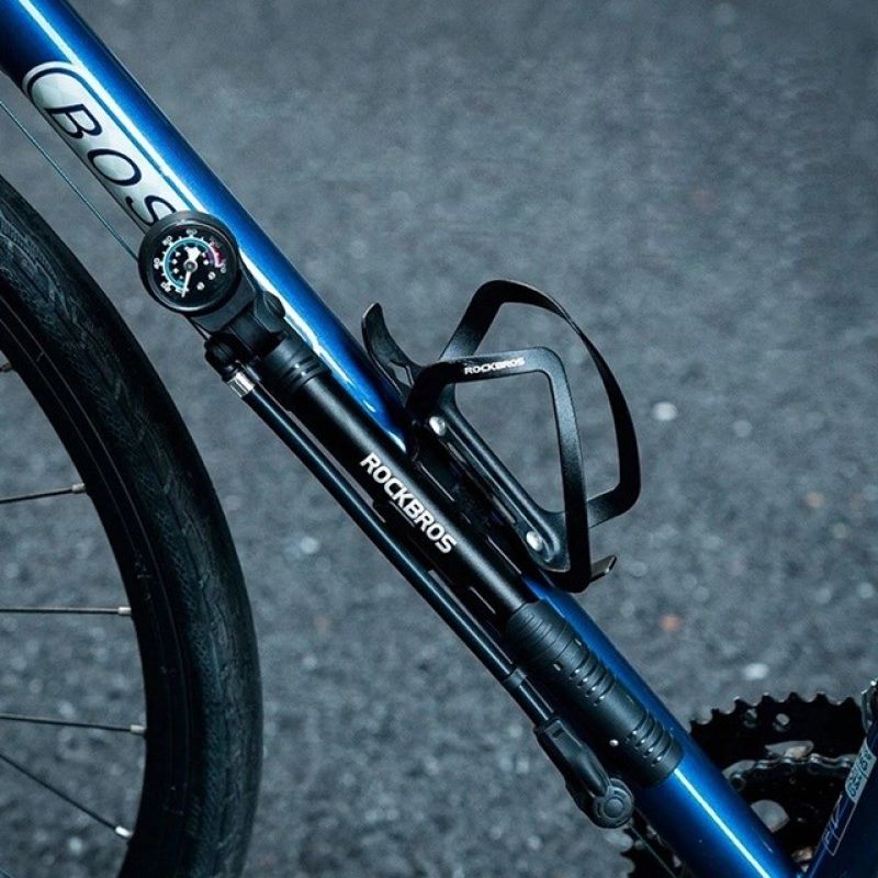 Rockbros 42310006001 Bicycle Pump with Pressure Gauge - Black In preparation Your Sports Performance