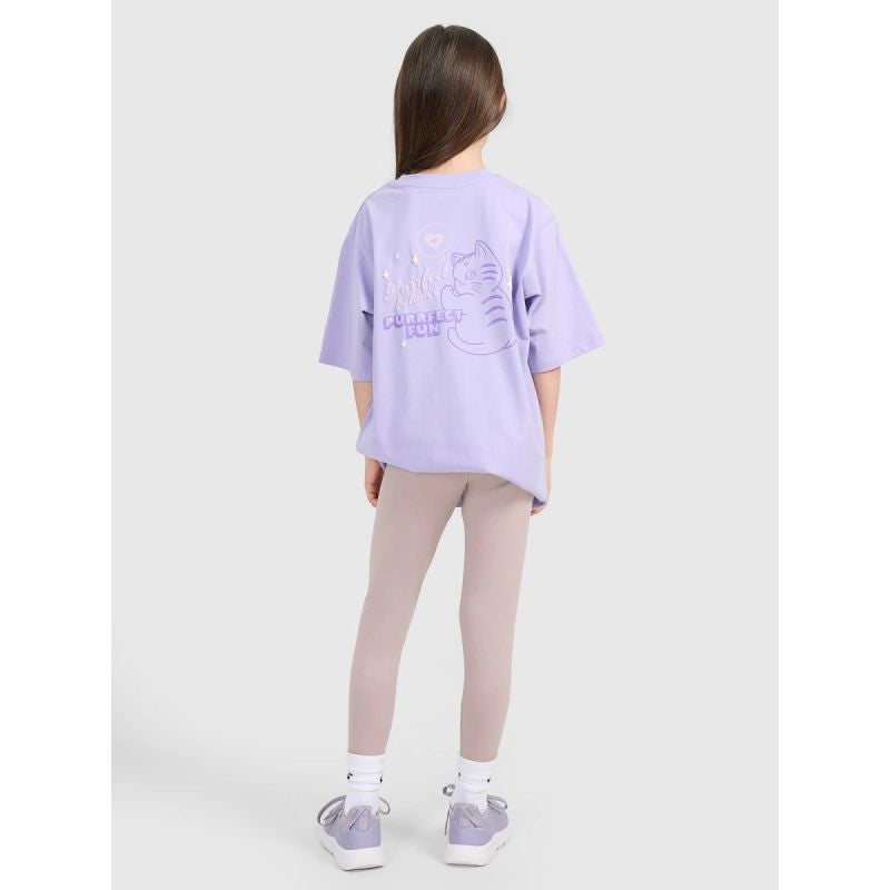 Girls' knitted leggings 4F 4FJRAW25TTIGF291-83S *Kategoria tymczasowa Your Sports Performance
