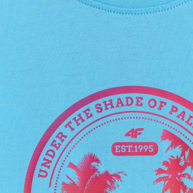 Women's T-shirt 4F F2718 blue 4FWSS26TTSHF2718 33S