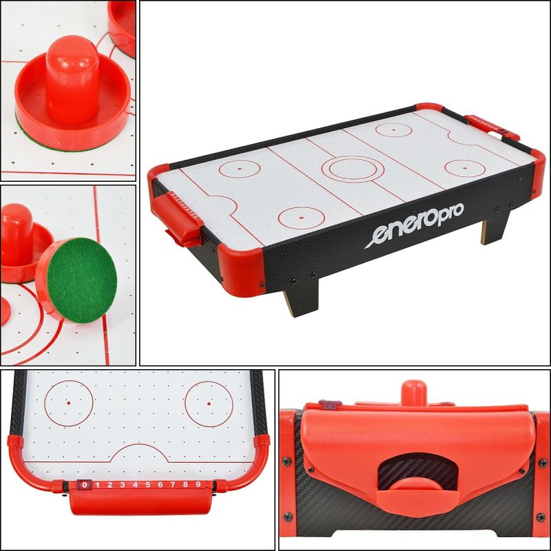 TABLE GAME AIR HOCKEY 60x32.5x14CM BLACK ENERO PRO Accessories Your Sports Performance