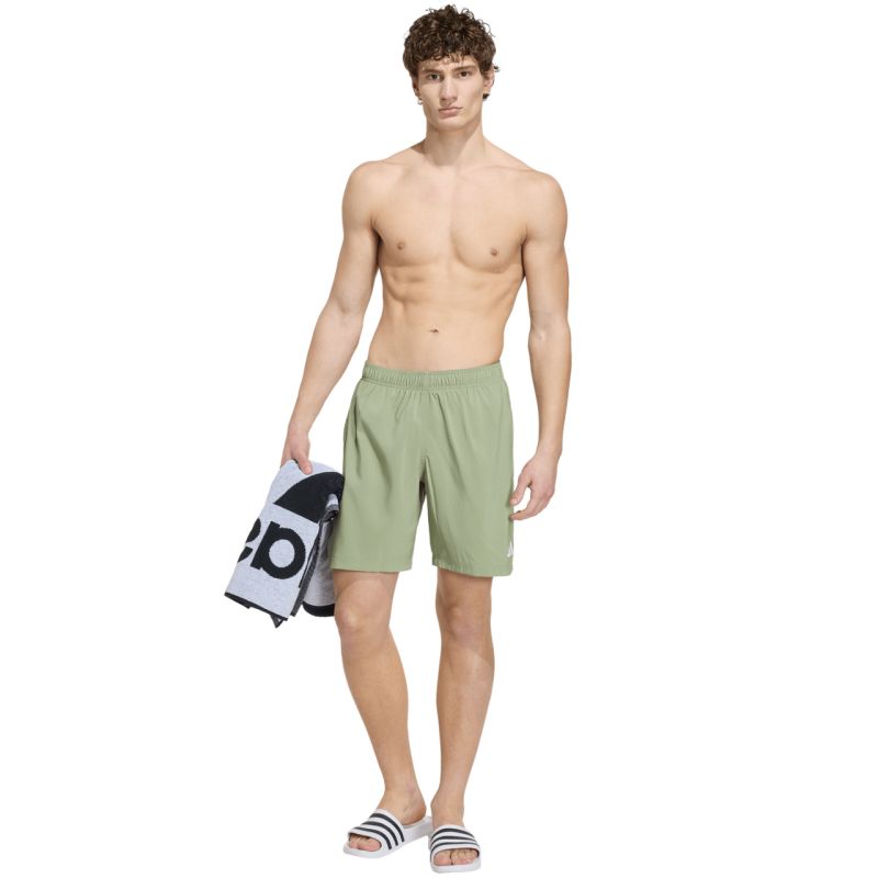 Men's adidas Ess 8IN swim shorts olive KG1661