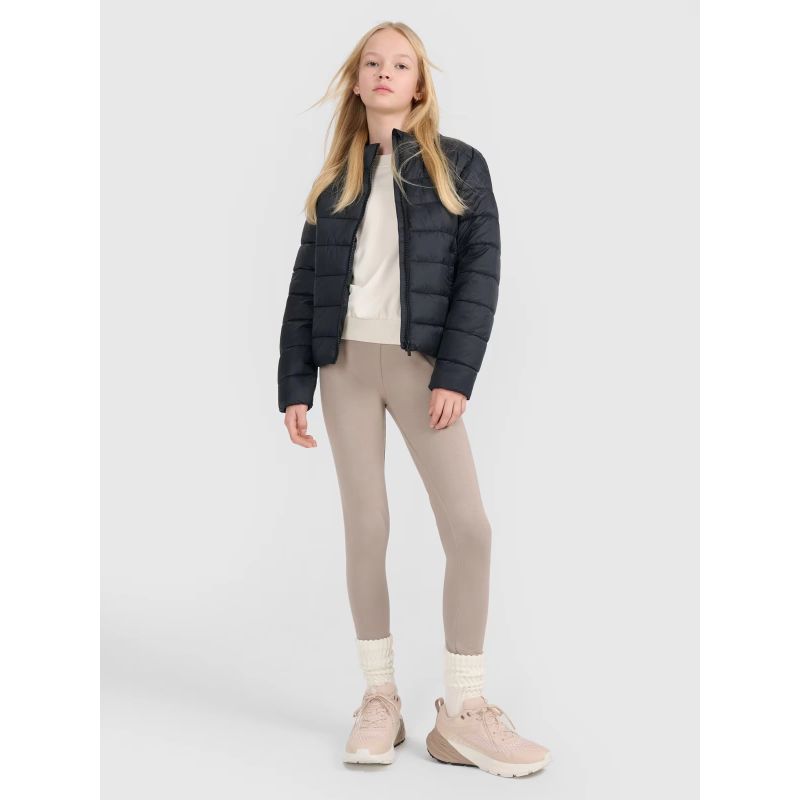Girls' down jacket with synthetic filling 4F 4FJWSS25TDJAF515-20S *Kategoria tymczasowa Your Sports Performance