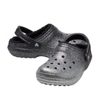 Crocs Classic Glitter Lined Clog Silver Flip-Flops - 205842-067 Obuwie/Klapki Your Sports Performance