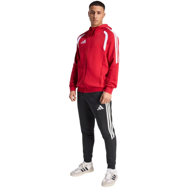 Men's adidas Tiro 26 League Sweat Full Zip Hoodie red KF9106