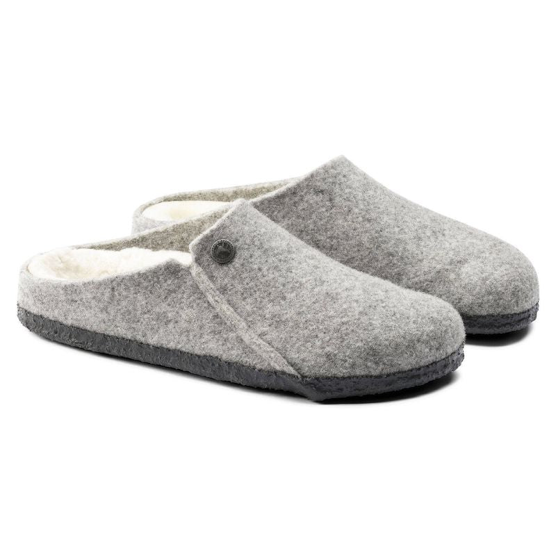 Birkenstock Zermatt Light Gray Wool Felt Insulated Men's/Women's Slippers Regular Wide (1015092) In preparation Your Sports Performance