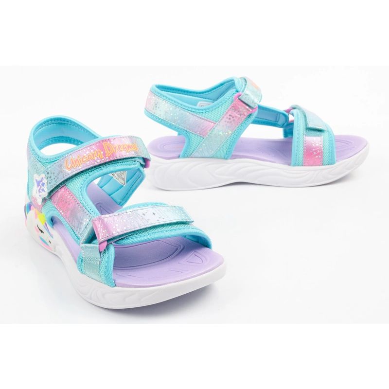Skechers Unicorn Dreams children's shoes sandals for girls led