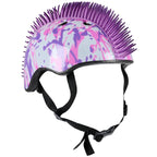 CHILDREN'S ADJUSTABLE CYCLING HELMET NO FEAR MOHAWK SIZE (48-52CM) WHITE/PURPLE Sport/Rowery/Kaski Your Sports Performance