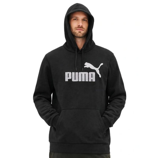 Puma men's black fashionable cotton kangaroo sports hoodie In preparation Your Sports Performance