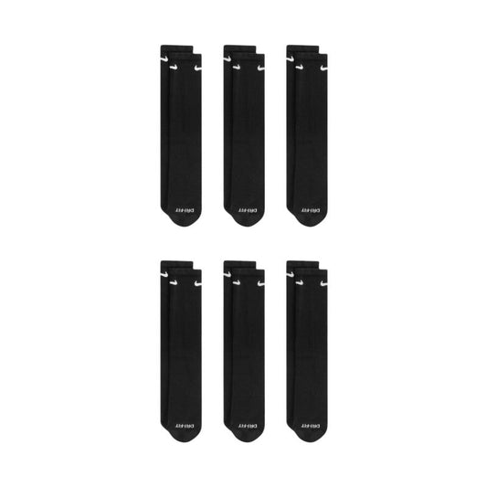 Nike Everyday Plus Cush Socks 6 Pairs Black SX6897 010 In preparation Nike