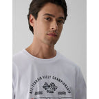 Men's regular printed T-shirt 4F 4FRAW26TTSHM4470-10S
