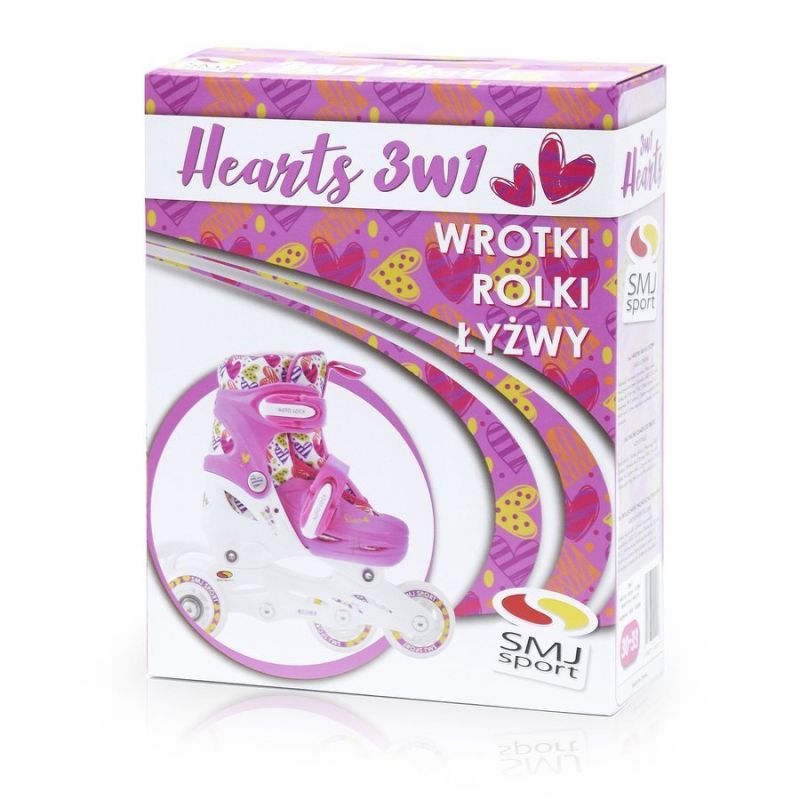 Roller skates-rollers-skates adjustable Smj sport Combo Hearts 3in1 Led Jr HS-TNK-000011510 Accessories/Skating/Wrotki Your Sports Performance