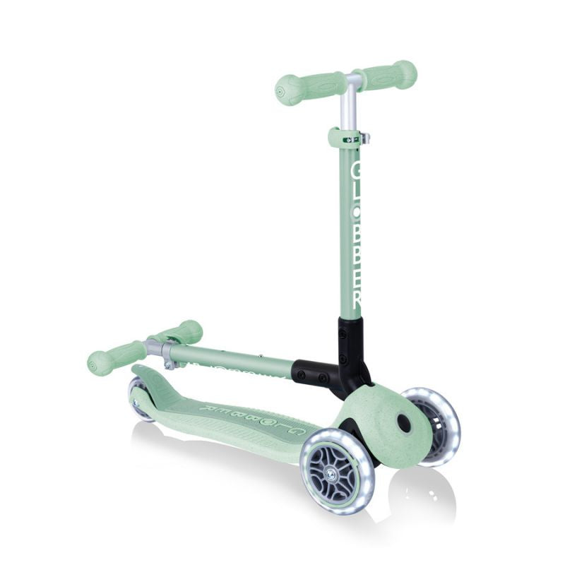 3-wheel scooter Globber Foldable Lights ECOlogic Pistachio Jr 692-505 Accessories/Skating/Hulajnogi Your Sports Performance