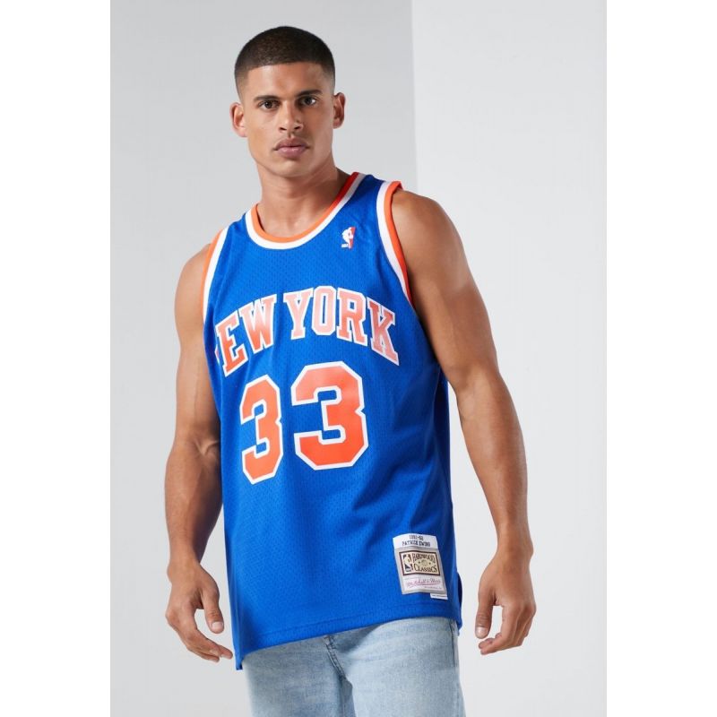 Mitchell &amp; Ness NBA Swingman New York Knicks Patric Ewing T-Shirt SMJYGS18186-NYKROYA91PEW Clothing/Lifestyle/T-shirts/Mitchell & Ness Your Sports Performance