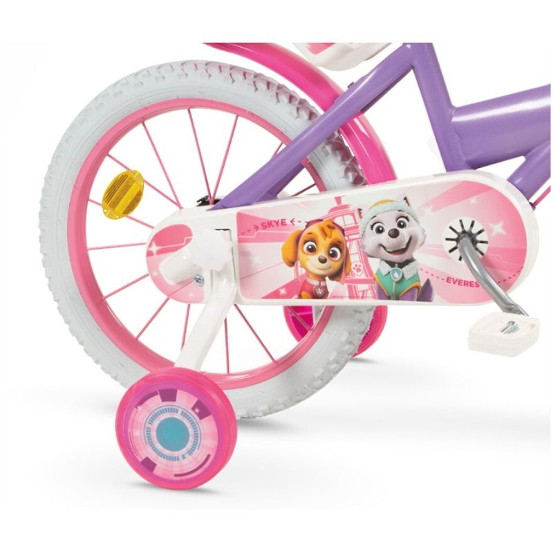Children's bike 16" Paw Patrol Violet 1680 Girl + Children's helmet Paw Patrol pink TOIMSA 10896 (Gry i zabawki) Sport i rekreacja/Rowery dziecięce Your Sports Performance