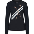 Women’s Long-Sleeve Shirt SUPER.NATURAL W Kryssede Ski LS Black