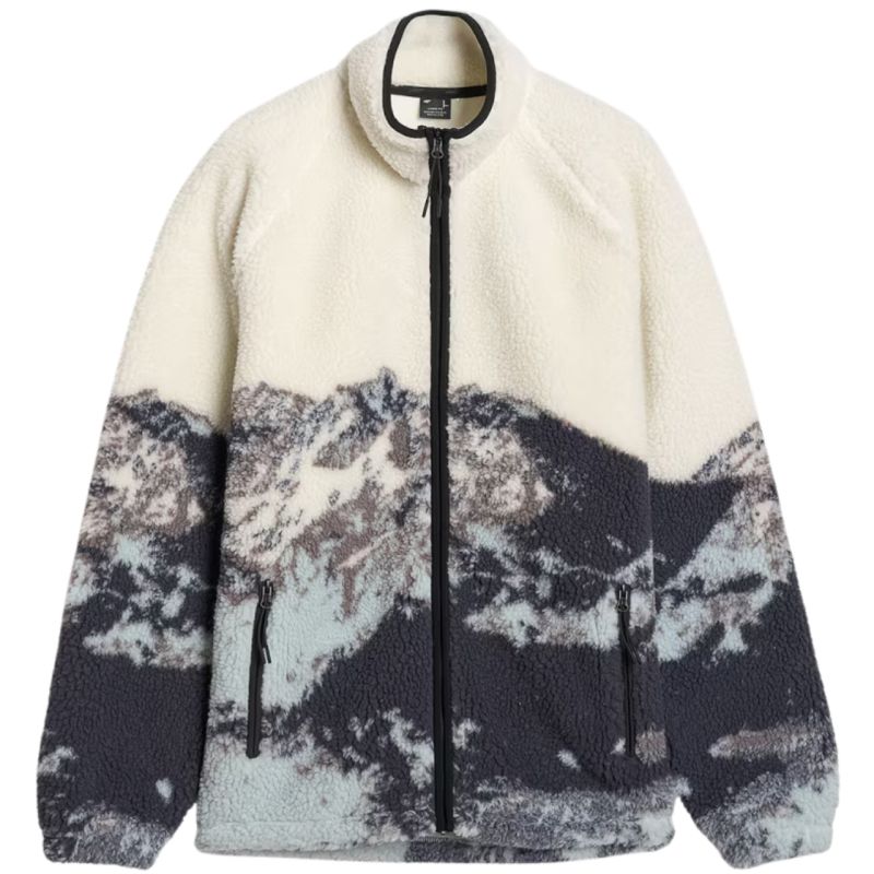 Fleece sweatshirt 4F U351 multicolor allover 4FWAW25TFLEU351 90A In preparation Your Sports Performance