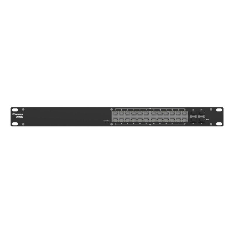 Teltonika SWM282 24p Managed L2+ Gigabit Ethernet Switch (10/100/1000) PoE Support Black Komunikacja i łączność/Switch-e Your Sports Performance