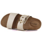 Women's beige flip-flops with buckle Potocki 54325 Potocki