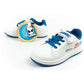 Leomil children's sports shoes Sonic sneakers lightweight with velcro white Leomil