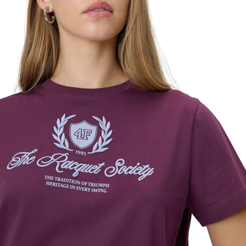Women's T-shirt 4F F2738 burgundy 4FWSS26TTSHF2738 60S