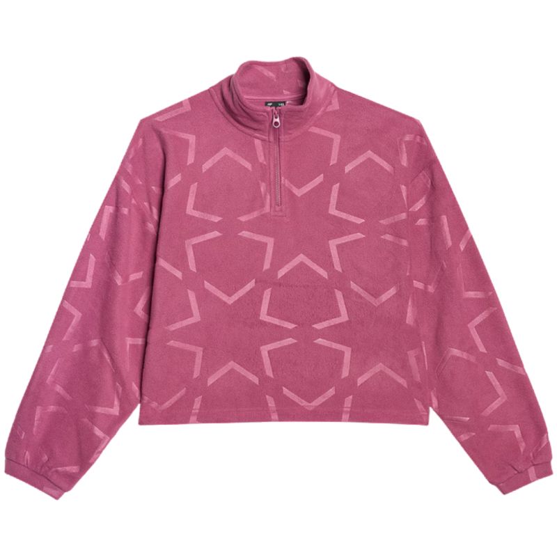Fleece for girls 4F F342 dark pink 4FJWAW25TFLEF342 53A 4f