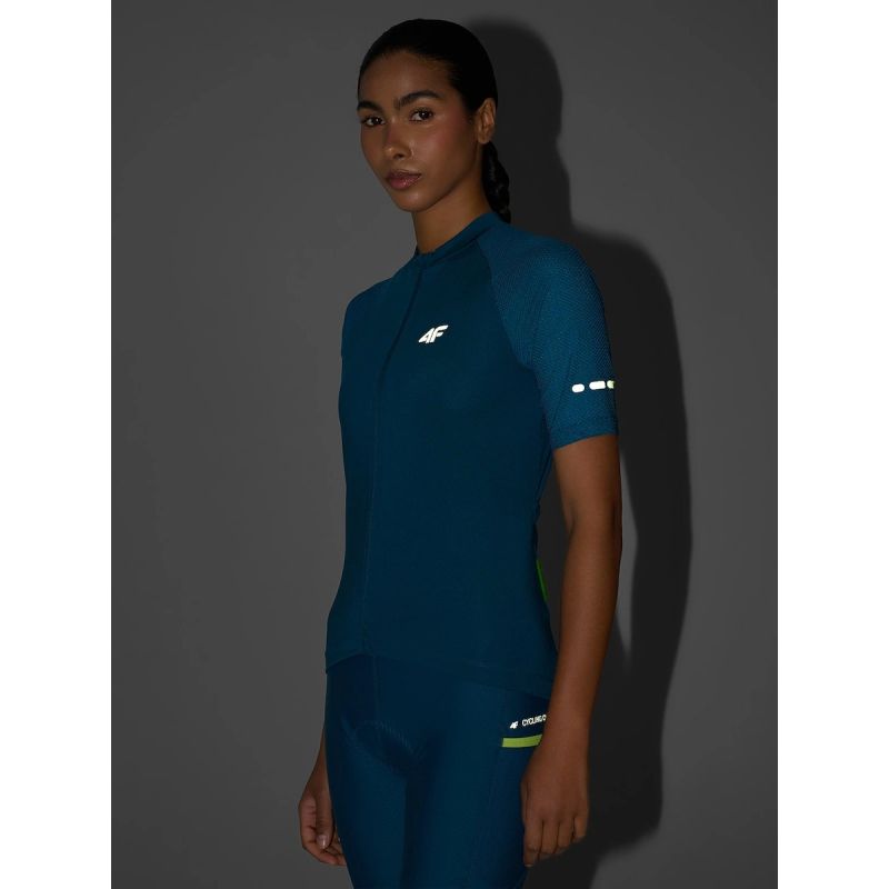Women's cycling jersey with UPF50+ filter 4F 4FRSS26TFTSF2455-46S