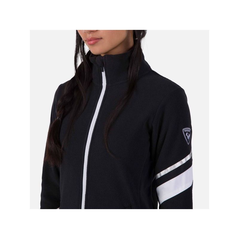 Rossignol W Strawpile Fleece Fz Sweatshirt Black Rossignol