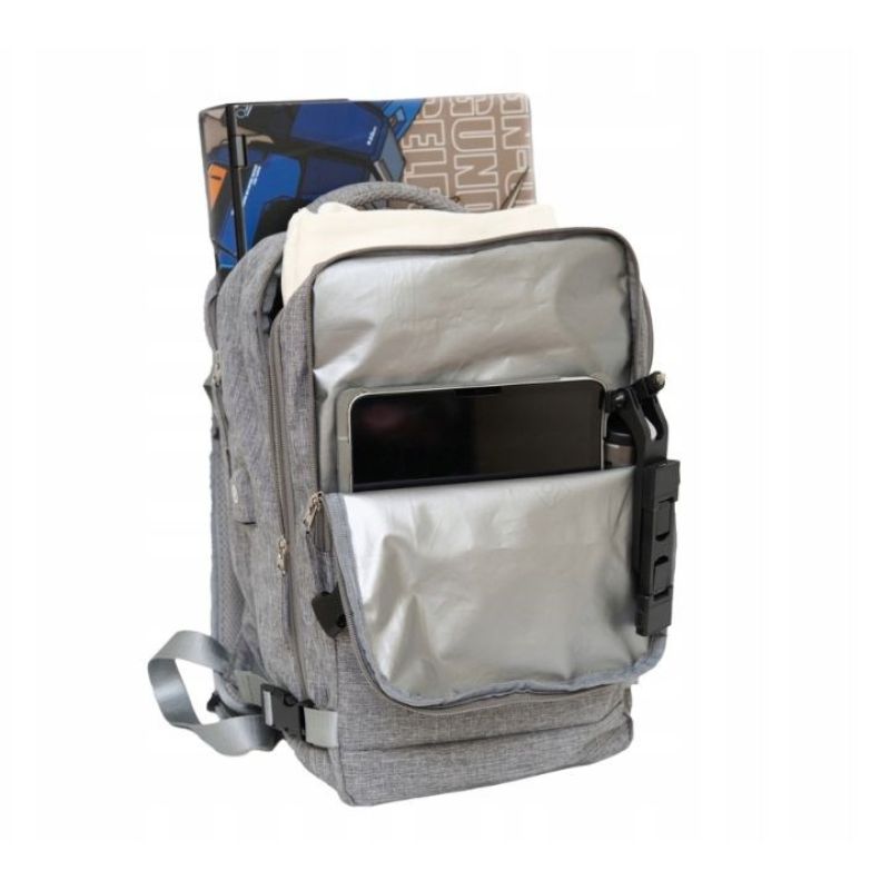 NOVEEN CTB410 Gray Cabin Travel Backpack 40x20x25 Bagaż/Plecaki Your Sports Performance