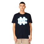 Mitchell &amp; Ness NCAA University Of North Carolina Large Logo Tee M BMTRINTL1272-UNCNAVY Clothing/Lifestyle/T-shirts/Mitchell & Ness Your Sports Performance