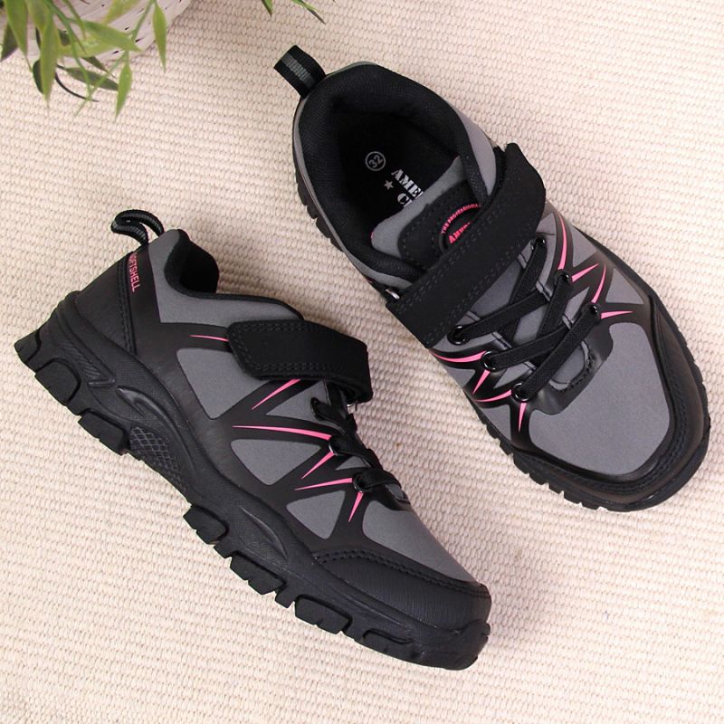 Trekking shoes with velcro American Club Jr AM902A gray Footwear/Lifestyle/American Club Your Sports Performance