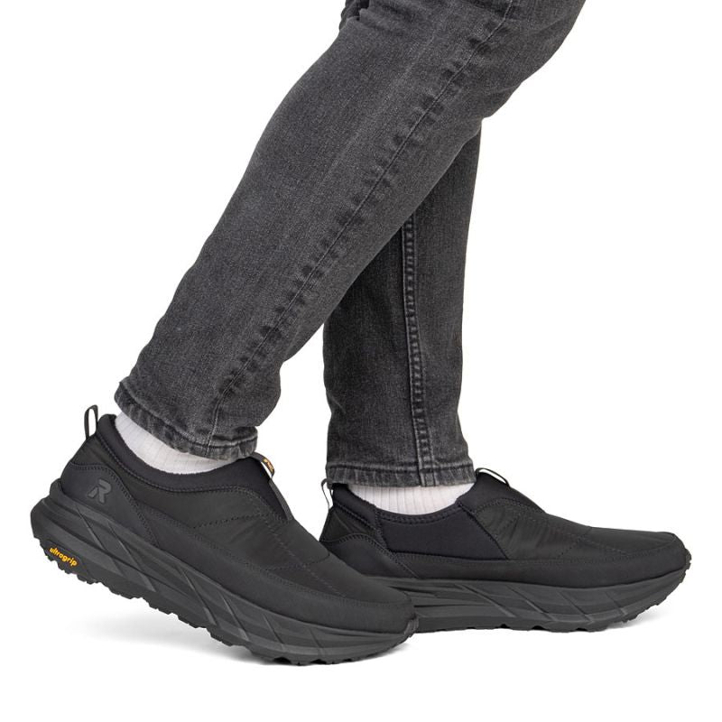 Men's slip-on shoes black Rieker U4503-00