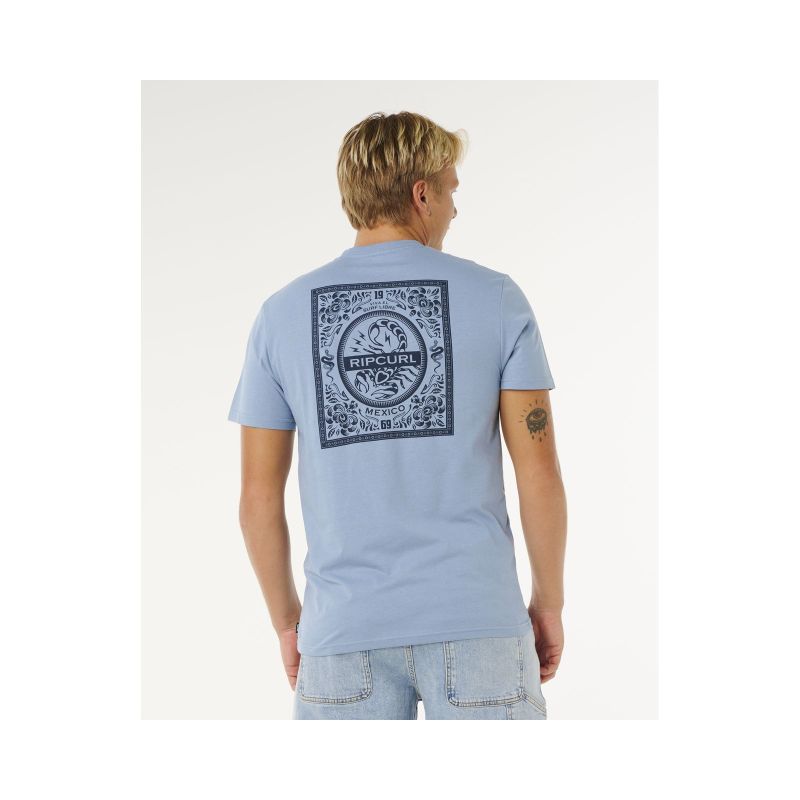 Men's T-shirt RIP CURL Desti Animals Tee blue