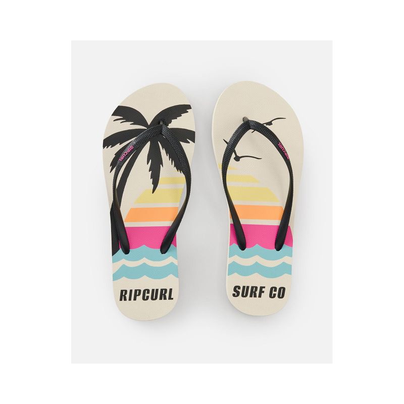 RIP CURL Mixed Bloom Open Toe Women's Flip-Flops Brown