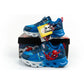 Leomil children's sports shoes Spiderman sneakers lightweight with velcro LED blue Leomil