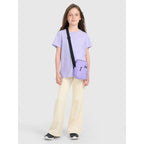 Girls' regular printed T-shirt 4F 4FJRAW25TTSHF3199-52S *Kategoria tymczasowa Your Sports Performance