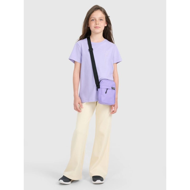 Girls' regular printed T-shirt 4F 4FJRAW25TTSHF3199-52S *Kategoria tymczasowa Your Sports Performance