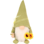 Gnome gnome 20cm green with sunflower spring decoration Home and Garden/Equipment Your Sports Performance