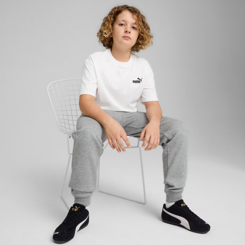Puma ESS Small No. 1 Logo Relaxed Tee for Kids White 684920 02