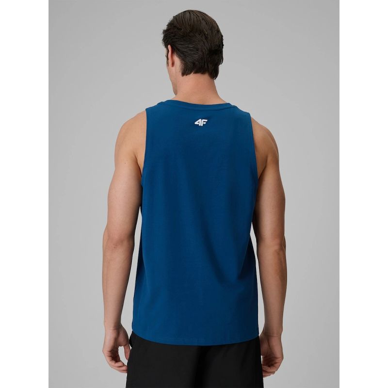 Men's regular sleeveless T-shirt with print 4F 4FRSS26TSLEM366-10S 4f