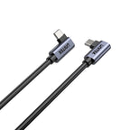 UNITEK USB-C CABLE ANGLED 90°/90° PD 100W M/M 1M Kable i adaptery/Kable USB Your Sports Performance